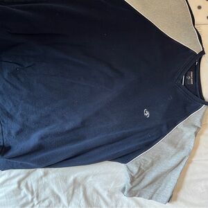 Point Zero Navy and Gray Men's Shirt